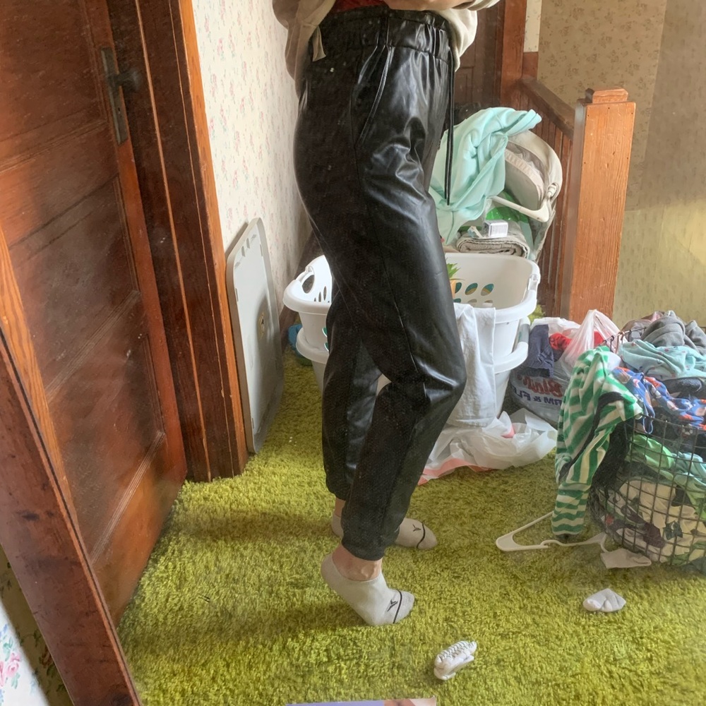 Leather Abercrombie and fitch pants